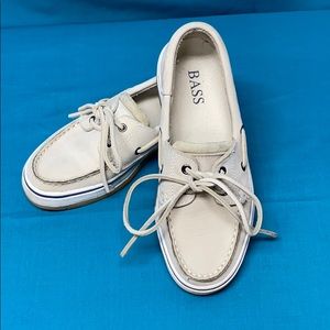 Bass Leather Women’s Boat Shoes Tan Size 7M